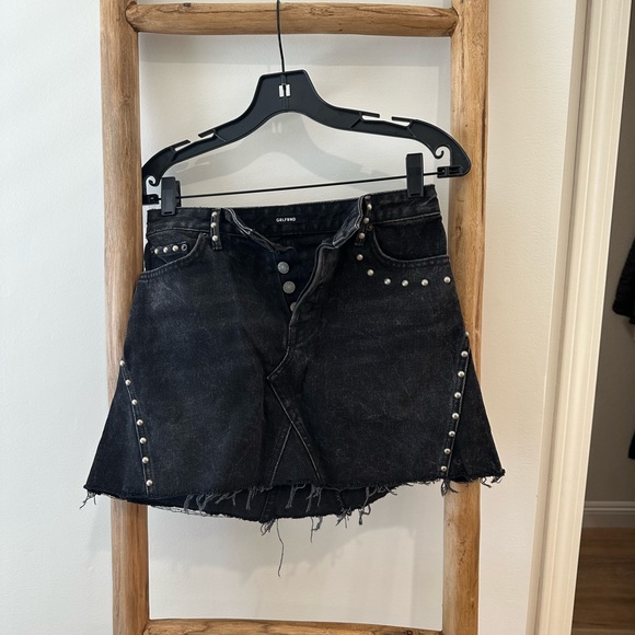 GRLFRND Eva A-Frame Studded Gussett Skirt - Picture 5 of 8